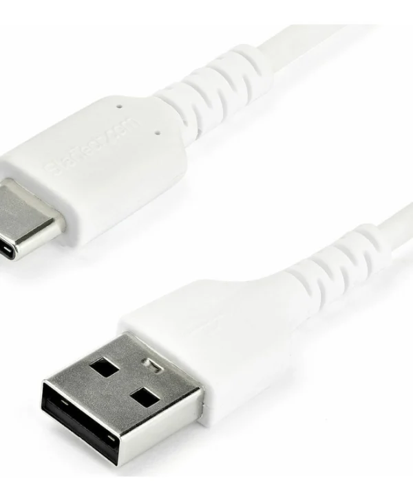 StarTech USB 2.0 Cable USB-C male - USB-A 60W Λευκό 1m RUSB2AC1MW