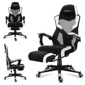 Huzaro Combat 3.1 Καρέκλα Gaming με Υποπόδιο Μαύρη HZ-COMBAT 3.1 WHITE