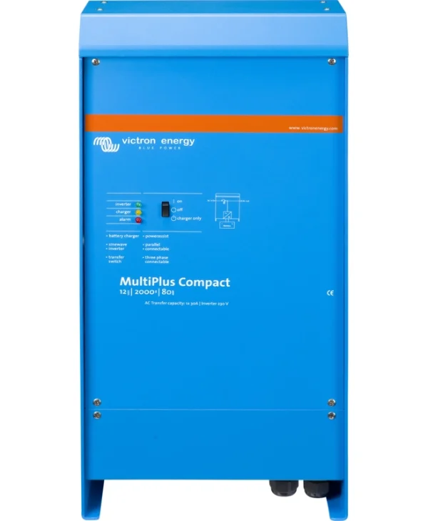 Victron Energy MultiPlus Compact C 12/2000/80 Inverter Καθαρού Ημιτόνου 12V Μονοφασικό CMP122200000