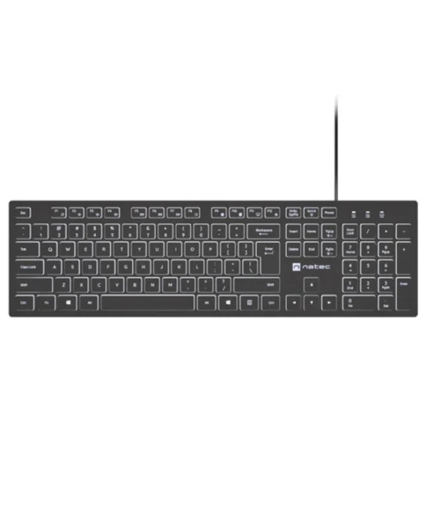 Natec Herring Glow Πληκτρολόγιο Αγγλικό US NKL-2342