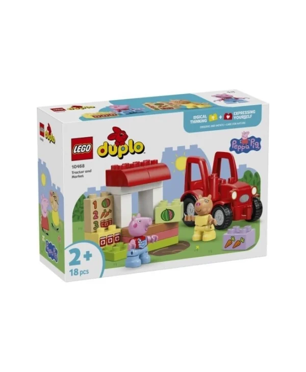 LEGO Duplo Peppa Pig - Tractor and Market για 2+ Ετών 18τμχ 10468
