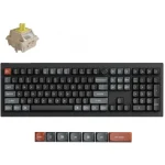 Keychron V6 Ultra 8K V6U-D4 Ασύρματο Gaming Μηχανικό Πληκτρολόγιο με Keychron Silk POM Banana διακόπτες και RGB φωτισμό (Αγγλικό US)