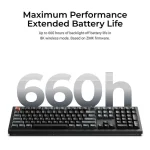 Keychron V6 Ultra 8K V6U-D4 Ασύρματο Gaming Μηχανικό Πληκτρολόγιο με Keychron Silk POM Banana διακόπτες και RGB φωτισμό (Αγγλικό US) - Image 2