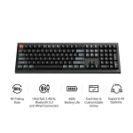 Keychron V6 Ultra 8K V6U-D4 Ασύρματο Gaming Μηχανικό Πληκτρολόγιο με Keychron Silk POM Banana διακόπτες και RGB φωτισμό (Αγγλικό US) - Image 3