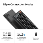 Keychron V6 Ultra 8K V6U-D4 Ασύρματο Gaming Μηχανικό Πληκτρολόγιο με Keychron Silk POM Banana διακόπτες και RGB φωτισμό (Αγγλικό US) - Image 7