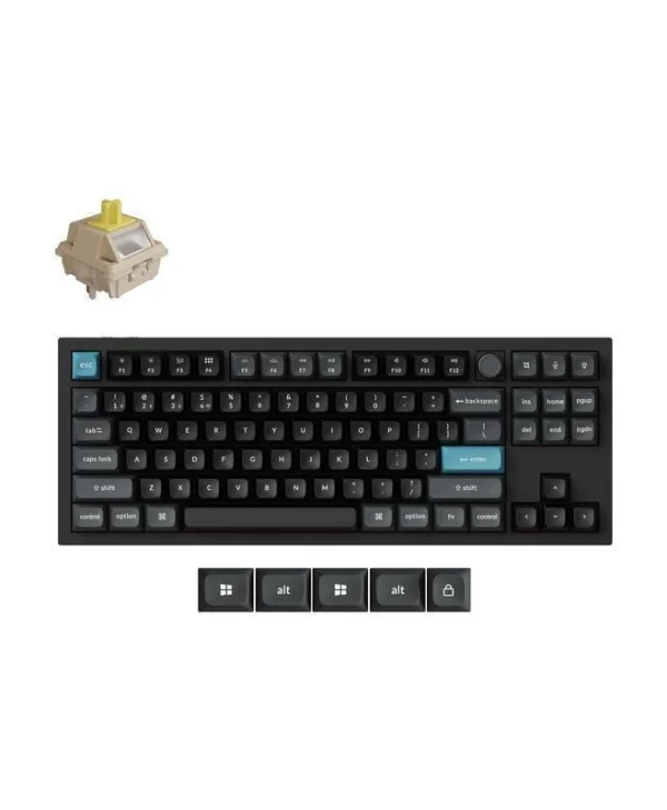 Keychron Q3 Ultra Q3U-M4 Ασύρματο Gaming Πληκτρολόγιο Tenkeyless με RGB φωτισμό (Αγγλικό US)