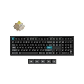 Keychron Q6 Ultra 8K Q6U-M4 Ασύρματο Gaming Μηχανικό Πληκτρολόγιο με Keychron Silk POM Banana διακόπτες και RGB φωτισμό (Αγγλικό US)