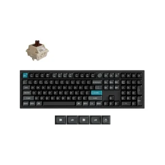 Keychron Q6 Ultra 8K Q6U-M3 Ασύρματο Gaming Μηχανικό Πληκτρολόγιο με Keychron Silk POM Brown διακόπτες και RGB φωτισμό (Αγγλικό US)