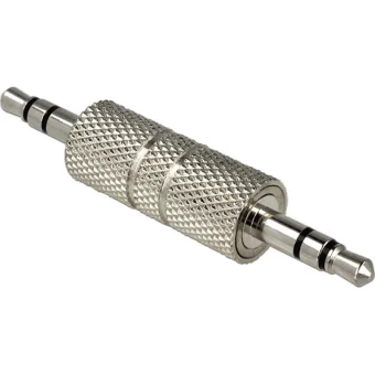 DeLock Μετατροπέας 3.5mm male σε 3.5mm male Ασημί (65629)