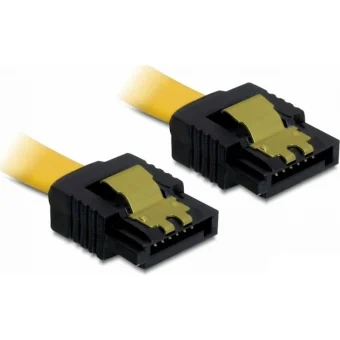 DeLock 7-Pin SATA II - 7-Pin SATA II Cable 50cm Κίτρινο (82477)