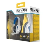 Steelplay HP44 Over Ear Gaming Headset με σύνδεση 3.5mm Λευκό JVAPS500007