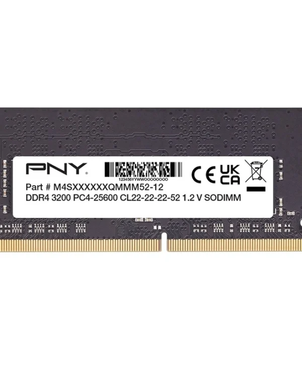 PNY Performance DDR4 με Module 1x8GB και Ταχύτητα 3200 για Laptop MN8GSD43200-TB