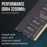 PNY Performance DDR4 με Module 1x8GB και Ταχύτητα 3200 για Laptop MN8GSD43200-TB - Image 3