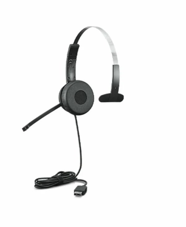 Lenovo 100 Mono On Ear Multimedia Ακουστικά με μικροφωνο και σύνδεση USB-A 4XD1B61617