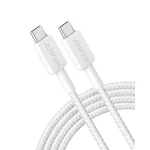Anker 322 USB 2.0 Cable USB-C male - USB-C 60W Λευκό 1.8m (A81F6G21)