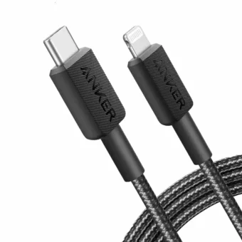 Anker USB-C to Lightning Cable Μαύρο 0.9m (A81B5G11)