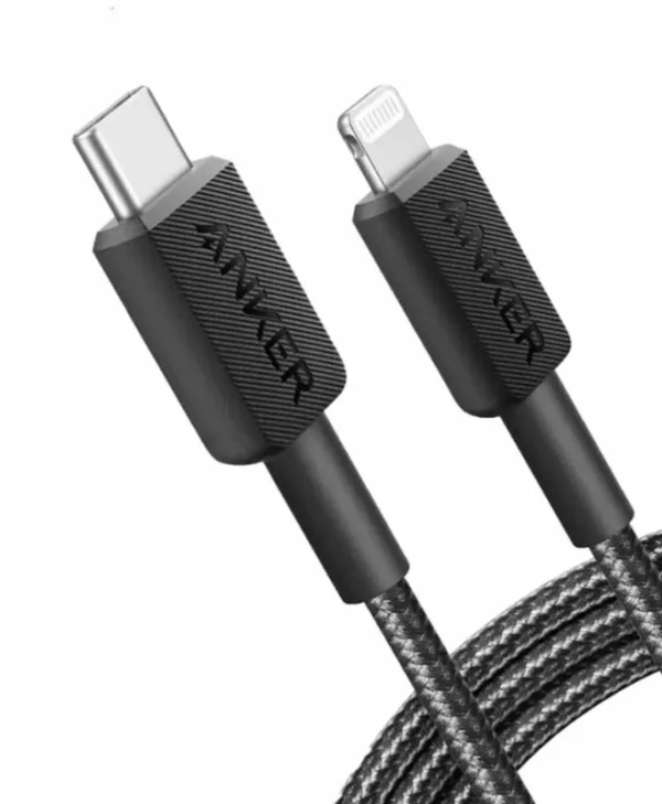 Anker USB-C to Lightning Cable Μαύρο 0.9m (A81B5G11)