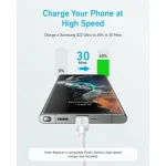 Anker Regular USB 2.0 to micro USB Cable Λευκό 3m (A81F7G21) 1τμχ - Image 2