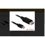 DeLock Cable mini DisplayPort male - DisplayPort male 0.5m (83984) - Image 4