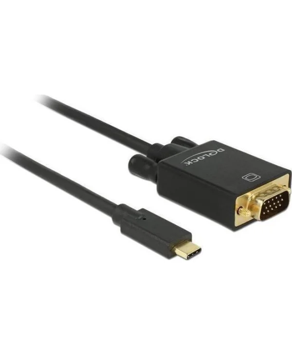 DeLock USB 3.1 Cable USB-C male - VGA Μαύρο 3m 85263