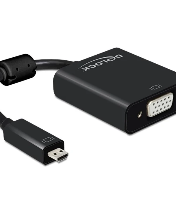 DeLock Μετατροπέας micro HDMI male σε VGA female (65558)