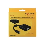 DeLock Μετατροπέας micro HDMI male σε VGA female (65558) - Image 2