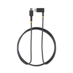 StarTech Angle (90°) USB 2.0 Cable USB-C male - USB-C 60W Μαύρο 2m (S55165072) R2CCR-2M-USB-CABLE - Image 2