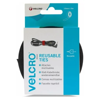 Velcro Velcro Δεματικό Καλωδίων 5000x10mm Μαύρο 1τμχ VEL-EC60253