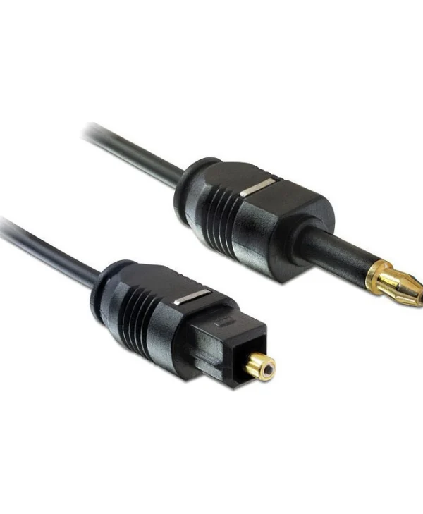 DeLock Optical Audio Cable TOS male - mini TOS male Μαύρο 2m (82876)