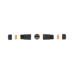 DeLock Cable Connector RJ45 jack to RJ45 jack Cat.6A Waterproof Orange (86692) - Image 2