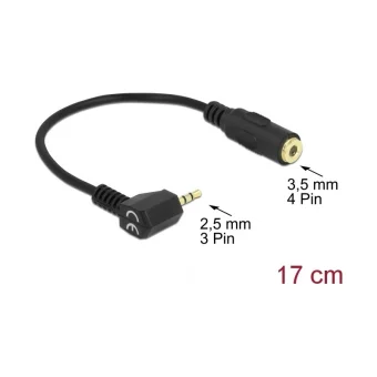 DeLock Μετατροπέας 2.5mm male σε 3.5mm female (65674)