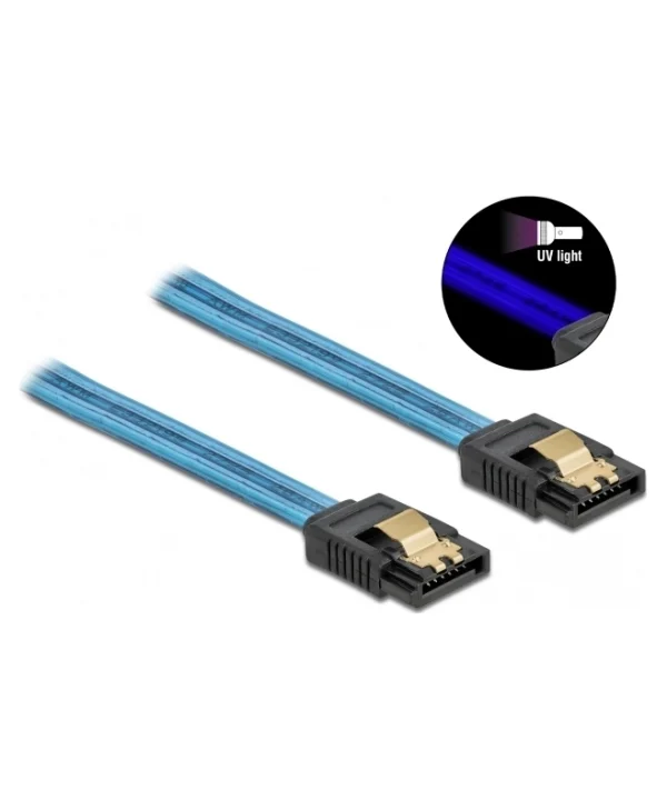 DeLock 7-Pin SATA III - 7-Pin SATA III Cable 30cm Μπλε (82127)