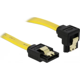 DeLock 7-Pin SATA III - 7-Pin SATA III 90° Cable 0.7m Κίτρινο (82482)