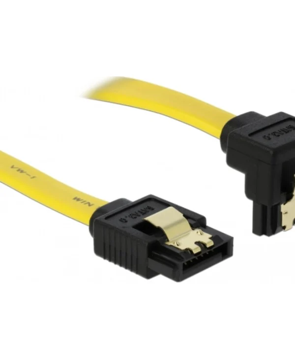 DeLock 7-Pin SATA III - 7-Pin SATA III 90° Cable 0.7m Κίτρινο (82482)