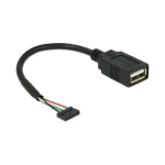DeLock USB 2.0 Cable USB-A male - Μαύρο 0.15m 84831 - Image 2
