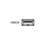 DeLock USB 2.0 Cable USB-A male - Μαύρο 0.15m 84831 - Image 3