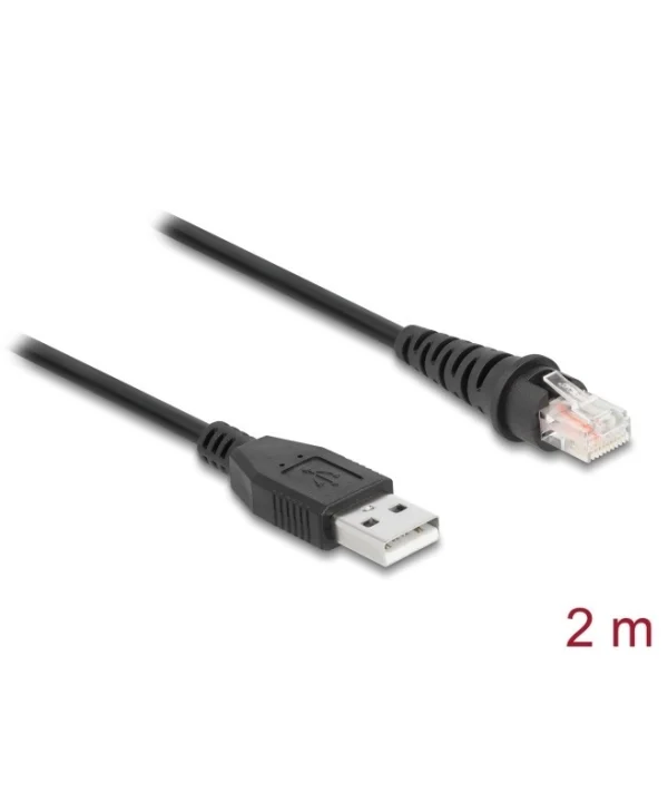 Delock Rj50 > Usb-a Barcode Scanner Cable 2m 90611