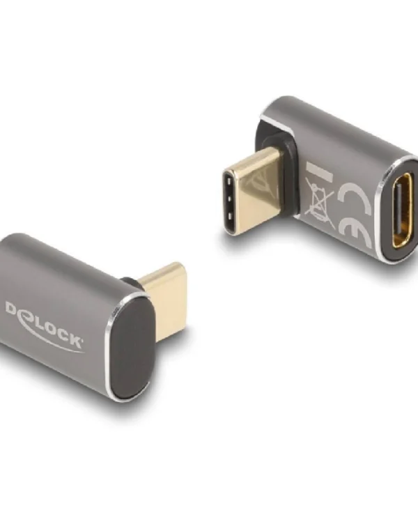 DeLock Μετατροπέας USB-C male σε USB-C female Γκρι 1τμχ 60054