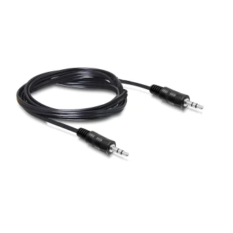 DeLock Καλώδιο 3.5mm male - 3.5mm male Μαύρο 2.5m (84001)
