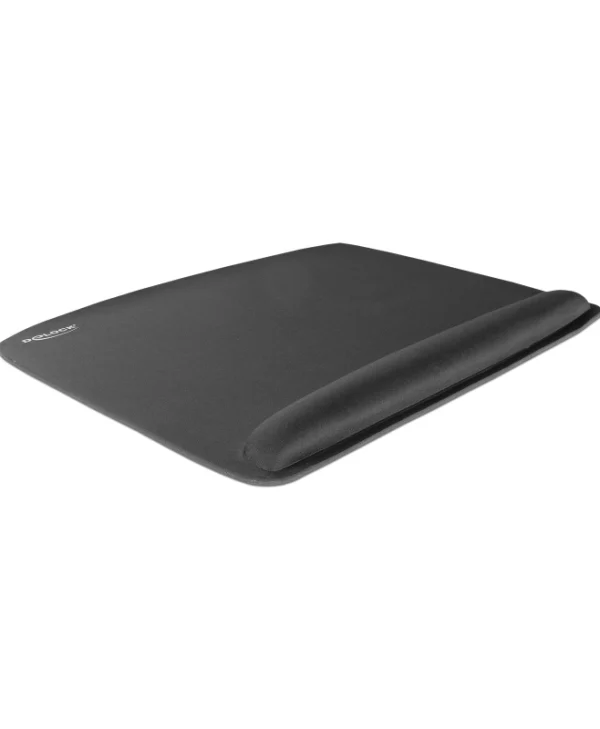DeLock 12601 Mouse Pad Large (420mm) με Στήριξη Καρπού Μαύρο