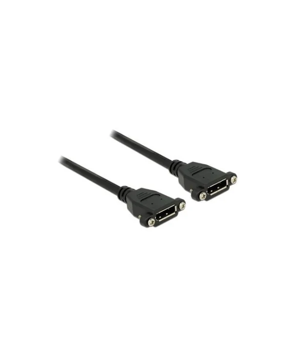 DeLock Cable DisplayPort male - DisplayPort female 0.25m Μαύρο (85113)