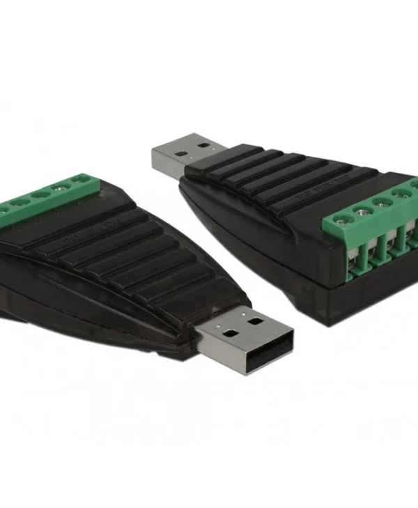 Delock Usb To Serial Rs-422/485 Terminal Block Adapter Surge Protection 600 W Isolation 2.5 Kv Extended Delock 87738