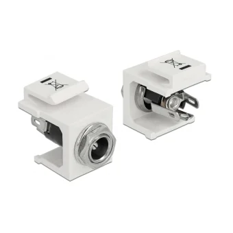 DeLock Keystone DC 5.5 x 2.5 mm Female White 1τμχ 86373