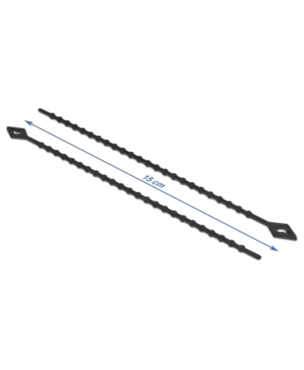 DeLock Δεματικά Καλωδίων 150x2.4mm Μαύρο 100τμχ 19568