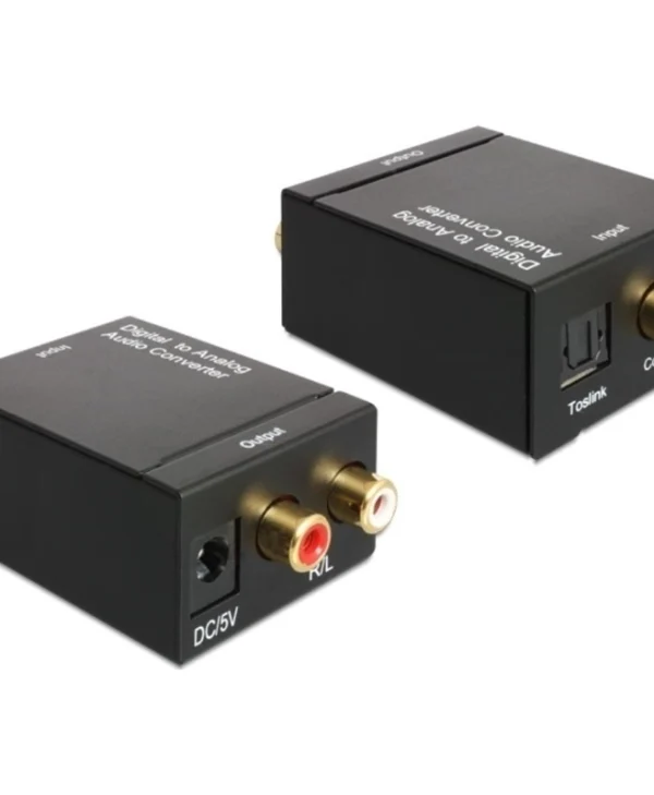 DeLock Μετατροπέας Coaxial / Toslink female σε RCA 2x female (62444)