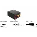 DeLock Μετατροπέας Coaxial / Toslink female σε RCA 2x female (62444) - Image 3