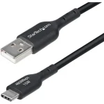 StarTech USB 2.0 Cable USB-C male - USB-A / USB-C Μαύρο 0.15m USB2AC15CMBK