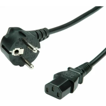 Roline Schuko - IEC C13 Cable 1.8m Μαύρο 19.99.1018