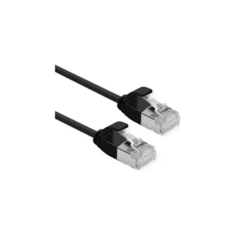 Triton F/UTP Cat.6a Καλώδιο Δικτύου Ethernet 0.5m Μαύρο 1τμχ 21.15.3352