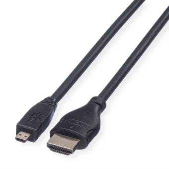 Roline High Speed HDMI 1.4 Cable HDMI male - HDMI male 2m Μαύρο 11.04.5581
